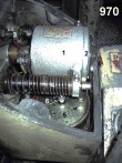 Motor - pohled na regultor  stopmagnet